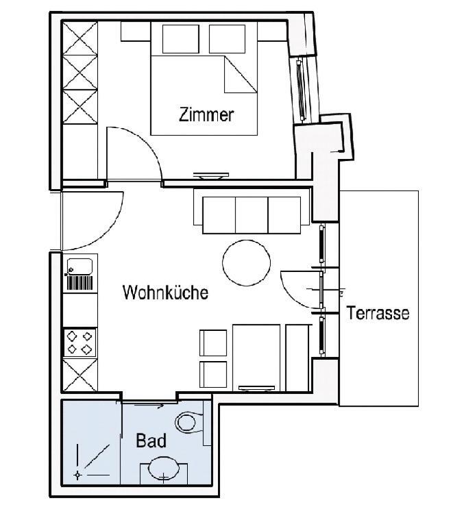 Apart- Hotel Sonnhof Royal Зерфаус Екстер'єр фото